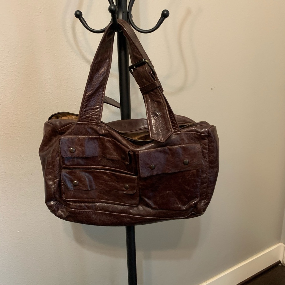 Brown Bag With Multiple Front Pockets - image 1